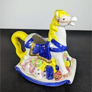 Vintage Decorative  Teapot, Rocking Horse - Heritage Mint